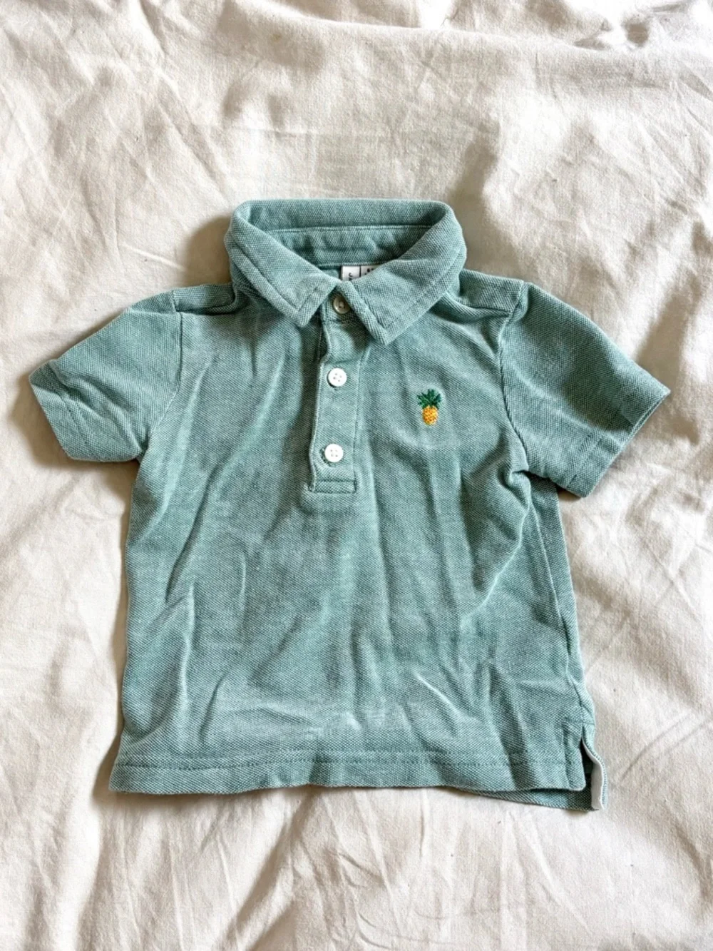 Janie and Jack 100% Cotton Pineapple Pique Polo size 6-12 months